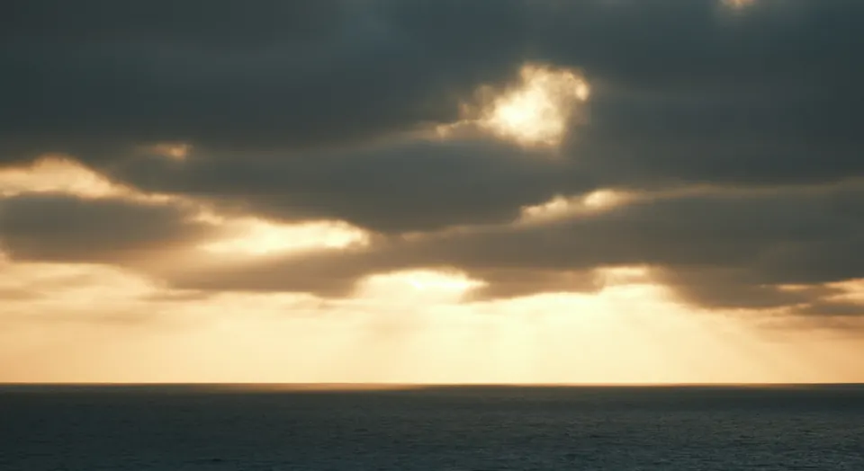 San Francisco: Light through storm clouds